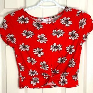 Floral crop top